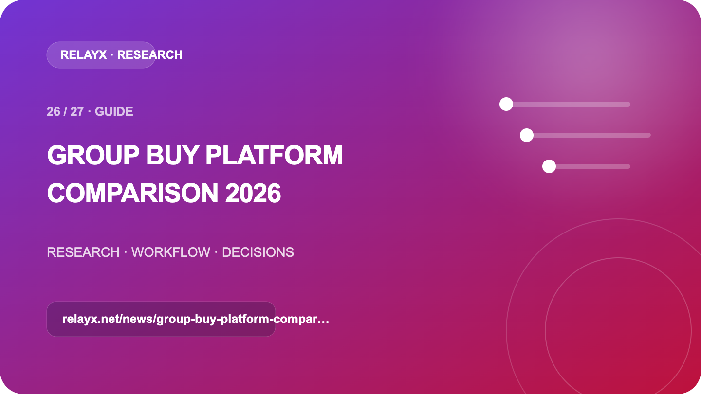 2026 Tool Sharing Platform Comparison Framework: Hiwaike, EnterTool, SEOShope Public Information & Verification Checklist: RelayX Original SEO Guide Cover